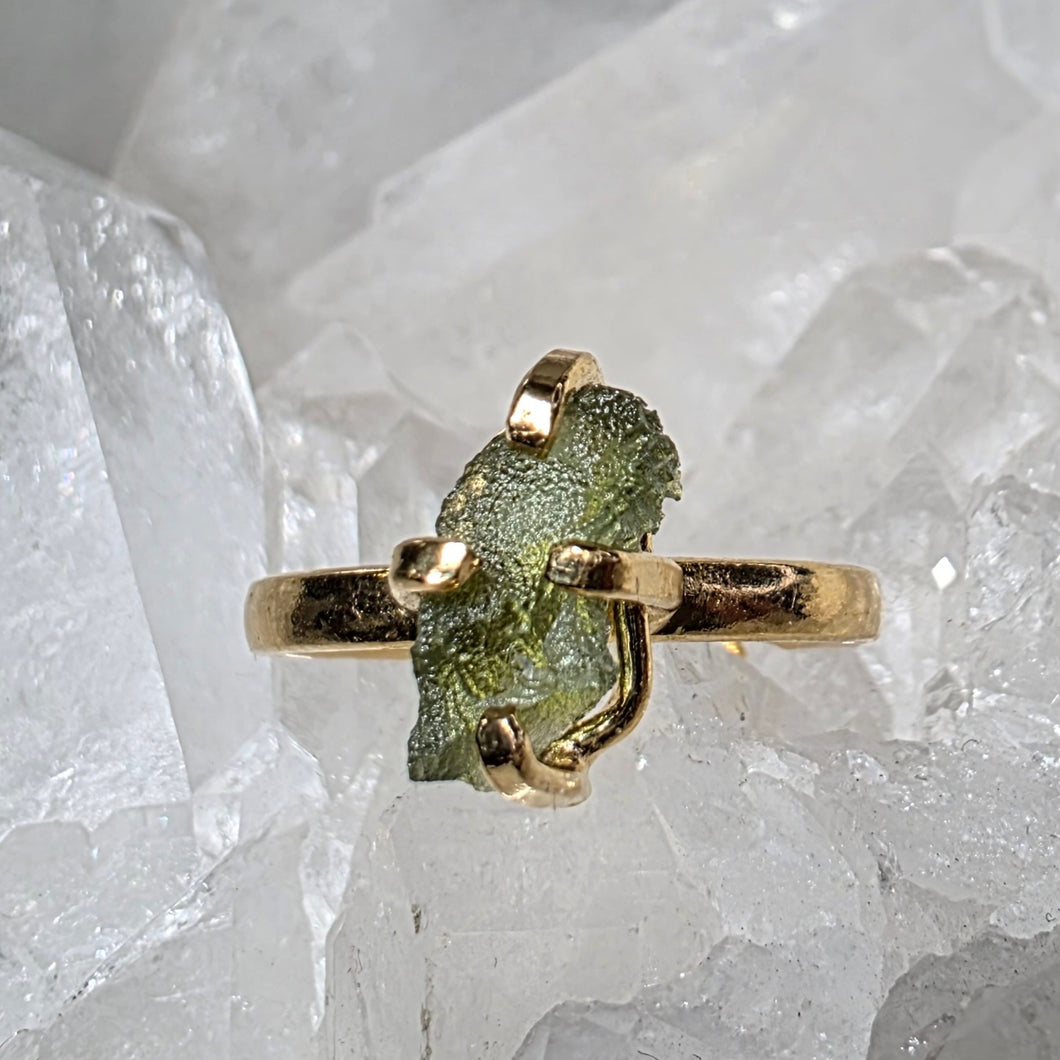 Ring Moldavit Gold (Ringgr. 50-54)