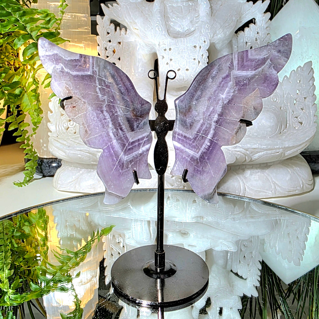 Amethyst Chevron Schmetterling mit Stand