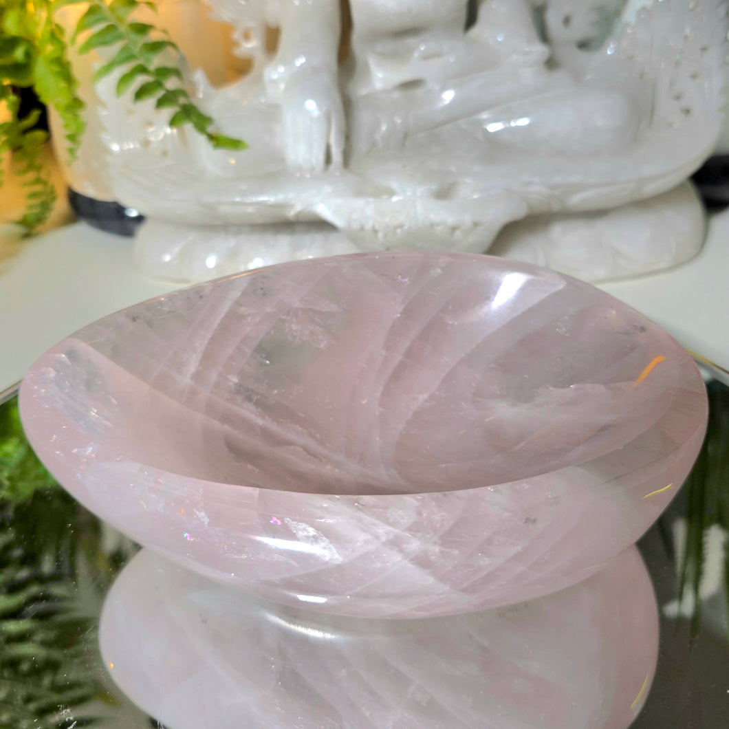 Rosenquarz Schale