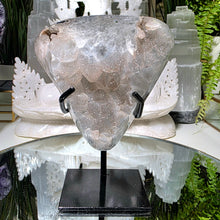Lade das Bild in den Galerie-Viewer, Zuckerkristall Cluster mit Stand
