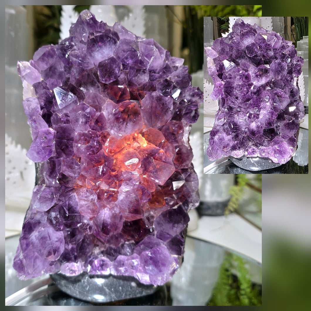 Kristall-Lampe Amethyst