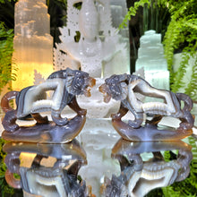 Lade das Bild in den Galerie-Viewer, Achat Löwe Carving Variation
