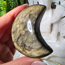 Lade das Bild in den Galerie-Viewer, Obsidian Mond mit goldenem Flash
