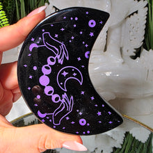 Lade das Bild in den Galerie-Viewer, Obsidian Mond mit Gravur
