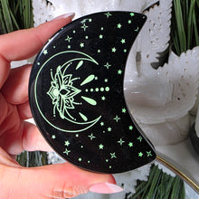 Lade das Bild in den Galerie-Viewer, Obsidian Mond mit Gravur
