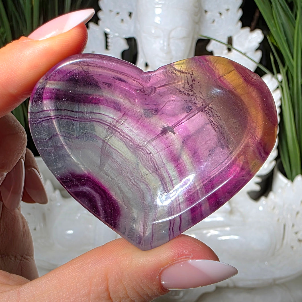 Fluorit Herz Schale