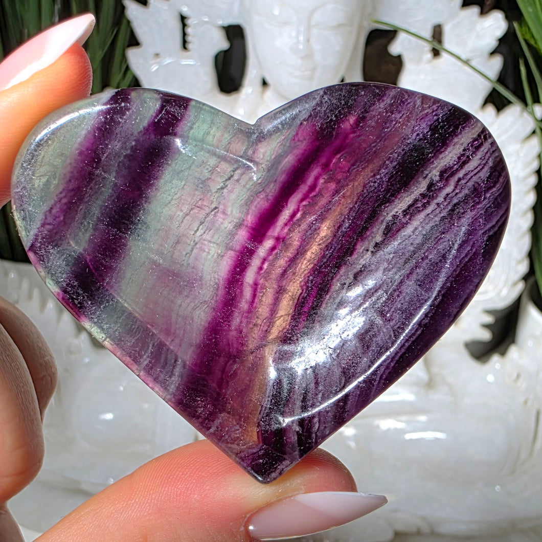 Fluorit Herz Schale