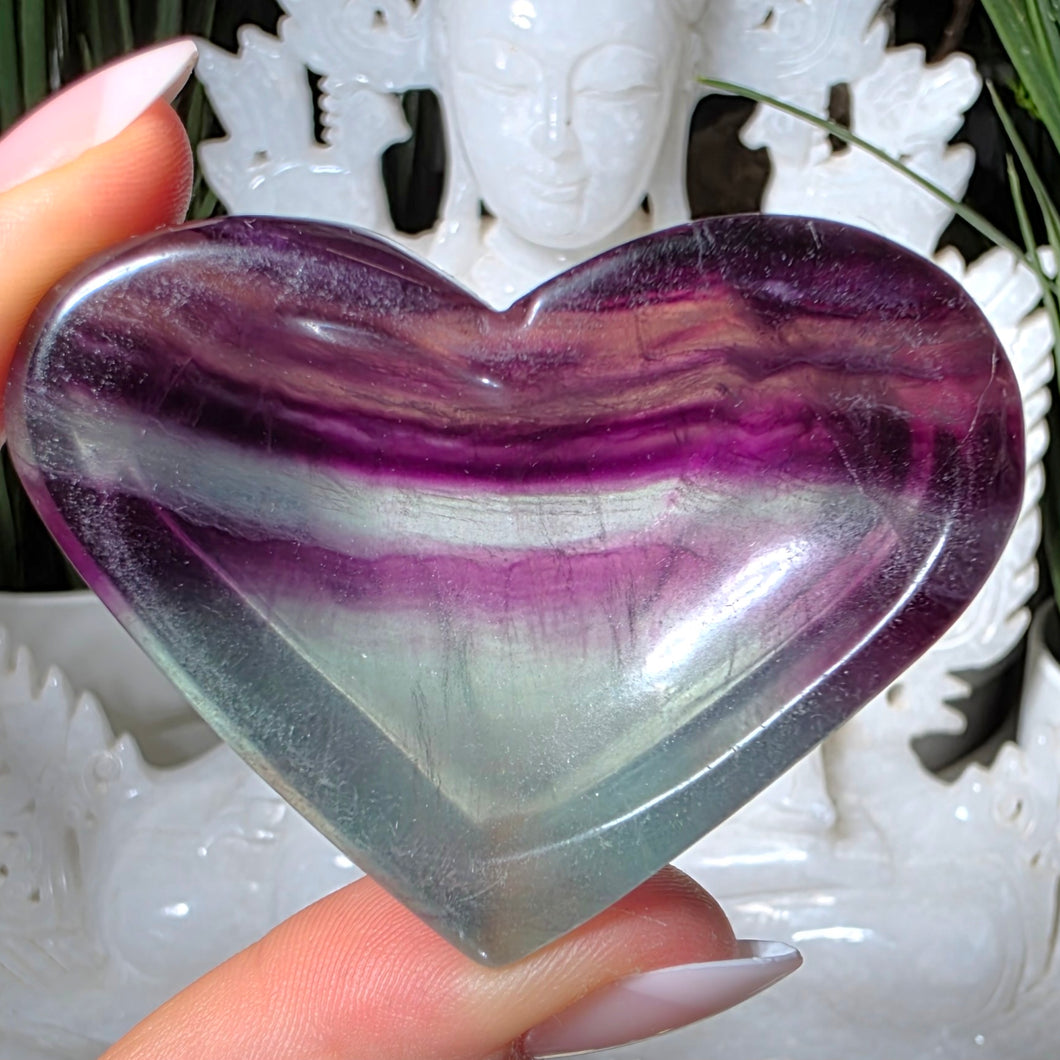 Fluorit Herz Schale