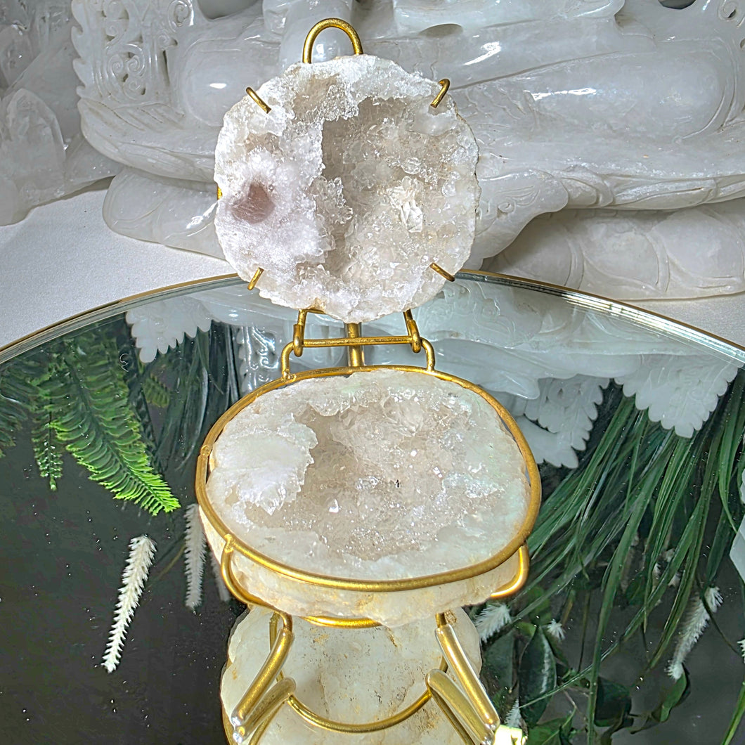 Quarz Geoden Schmuck Schatulle