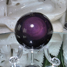 Lade das Bild in den Galerie-Viewer, Regenbogen Obsidian Kugel mit Stand
