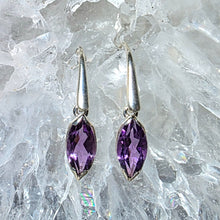 Lade das Bild in den Galerie-Viewer, Ohrringe Amethyst Silber
