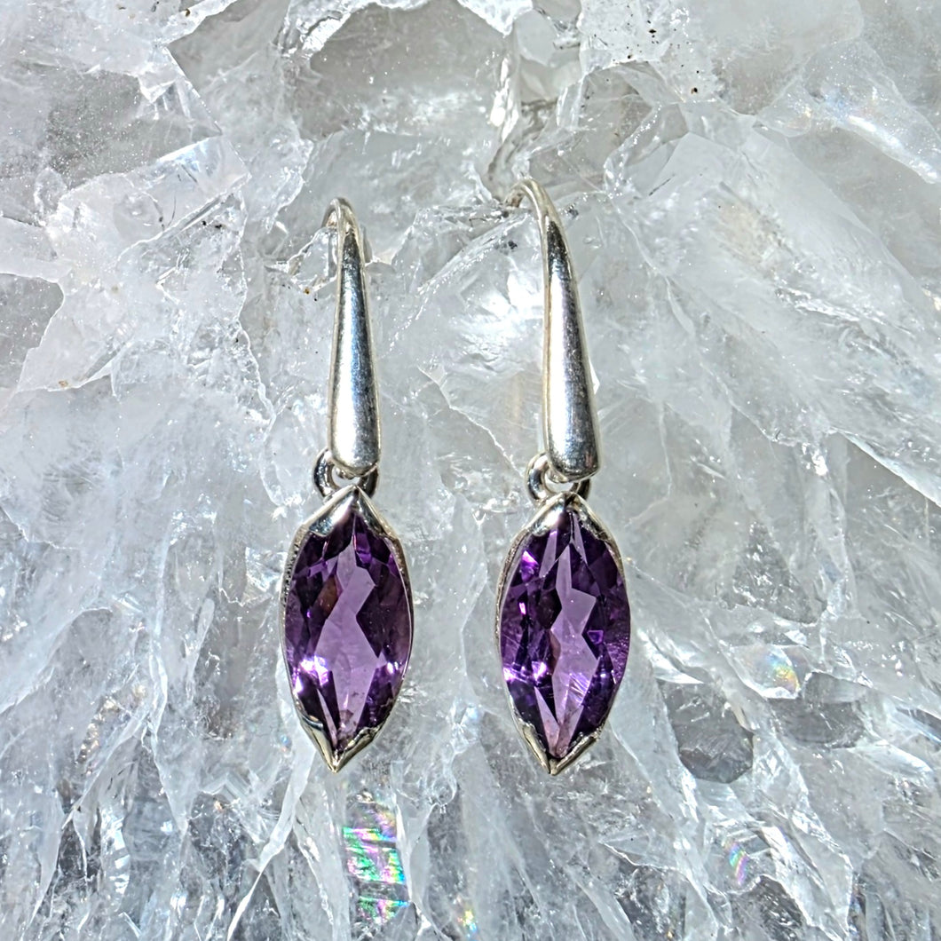 Ohrringe Amethyst Silber