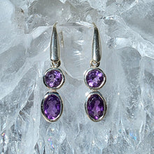 Lade das Bild in den Galerie-Viewer, Ohrringe Amethyst Silber
