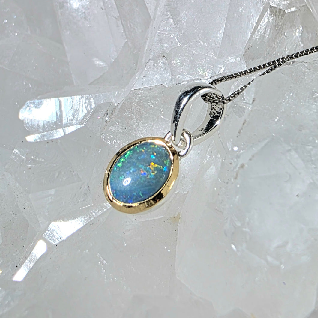 Kettenanhänger Edelopal Silber