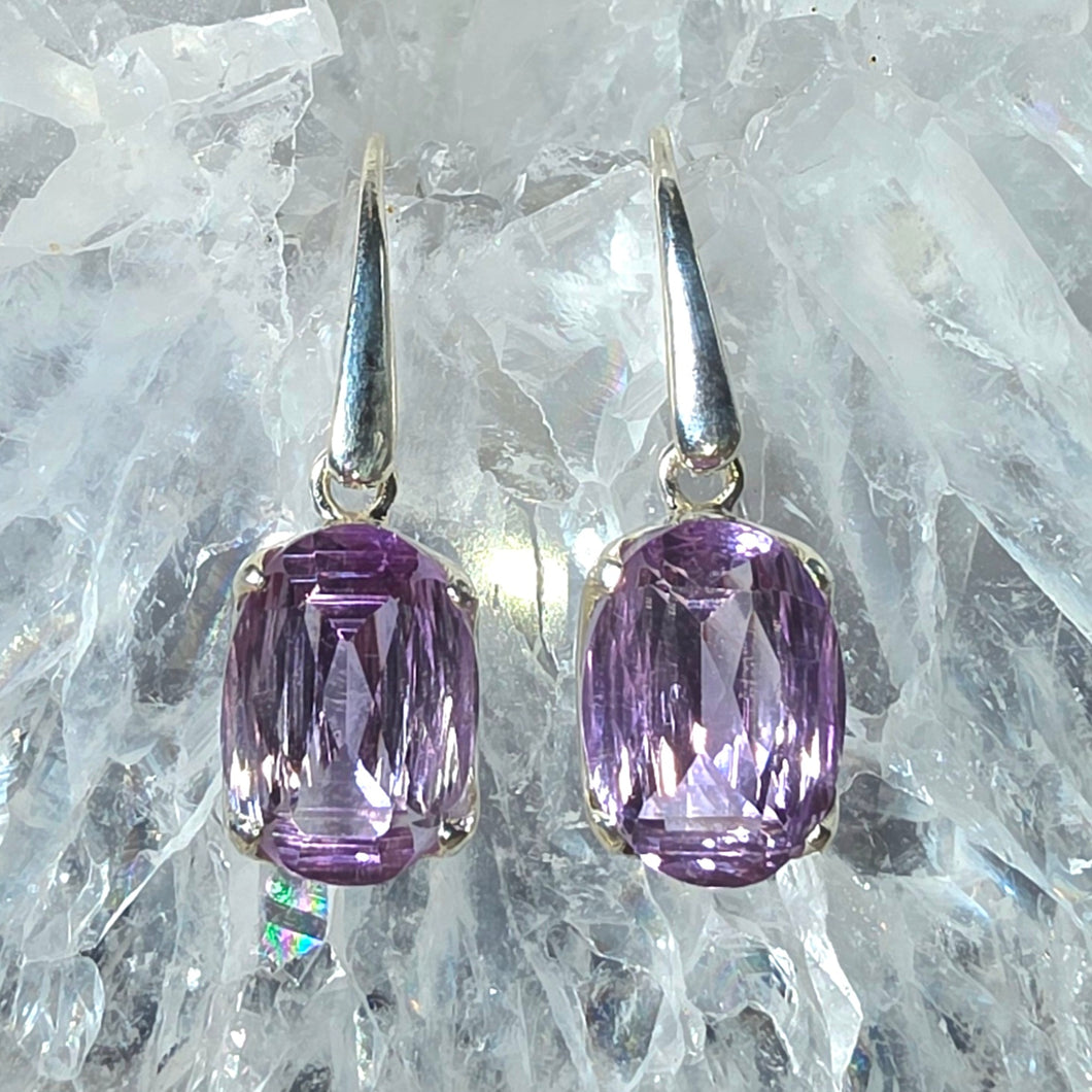 Ohrringe Amethyst facettiert Silber