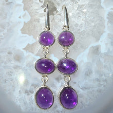 Lade das Bild in den Galerie-Viewer, Ohrringe Amethyst Silber
