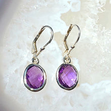 Lade das Bild in den Galerie-Viewer, Ohrringe Amethyst Silber
