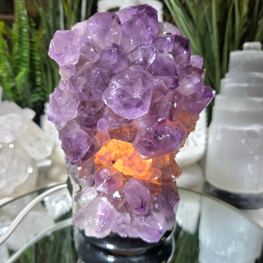 Kristall-Lampe Amethyst