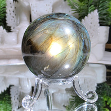 Lade das Bild in den Galerie-Viewer, Labradorit Kugel mit Stand
