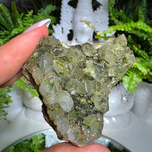 Lade das Bild in den Galerie-Viewer, Glitzernder Wald Epidot &amp; Quarz
