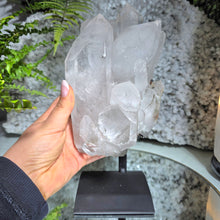 Lade das Bild in den Galerie-Viewer, Großer Bergkristall Cluster auf Stand
