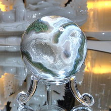 Lade das Bild in den Galerie-Viewer, Baumachat Kugel mit Stand

