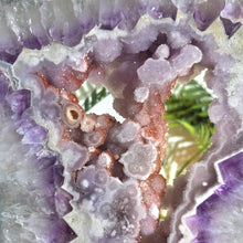 Lade das Bild in den Galerie-Viewer, Einzigartiges Naturkunstwerk XXL Amethyst &amp; Pink Amethyst Portal auf Stand
