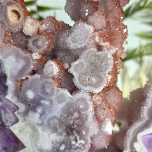 Lade das Bild in den Galerie-Viewer, Einzigartiges Naturkunstwerk XXL Amethyst &amp; Pink Amethyst Portal auf Stand
