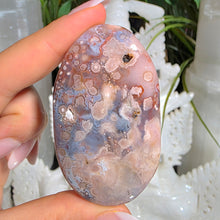 Lade das Bild in den Galerie-Viewer, Pink Amethyst mit Amethyst Taschenstein
