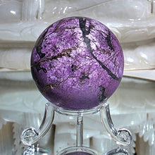 Lade das Bild in den Galerie-Viewer, Purpurit Kugel mit Stand
