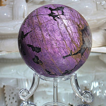 Lade das Bild in den Galerie-Viewer, Purpurit Kugel mit Stand
