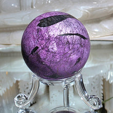 Lade das Bild in den Galerie-Viewer, Purpurit Kugel mit Stand
