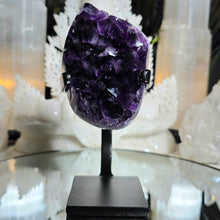 Lade das Bild in den Galerie-Viewer, High Quality Amethyst Cluster auf Stand
