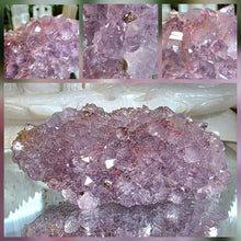 Lade das Bild in den Galerie-Viewer, Amethyst Cluster mit roten Hämatit Phantomen
