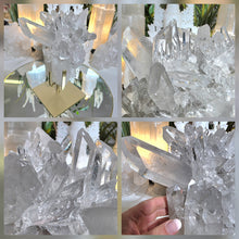 Lade das Bild in den Galerie-Viewer, High Quality Bergkristall Cluster auf Stand
