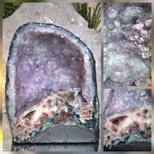 Lade das Bild in den Galerie-Viewer, Amethyst mit Pink Amethyst Kathedrale
