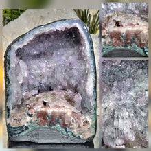 Lade das Bild in den Galerie-Viewer, Amethyst mit Pink Amethyst Kathedrale
