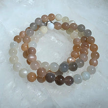 Lade das Bild in den Galerie-Viewer, Kugelarmband Mondstein (7,5-8,5mm)
