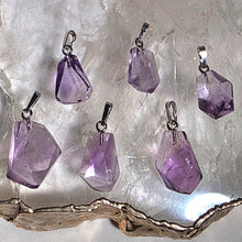 Lade das Bild in den Galerie-Viewer, Kettenanhänger Amethyst Silber Variation
