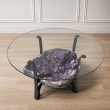 Lade das Bild in den Galerie-Viewer, XXL Amethyst Tisch mit Zuckerkristallen
