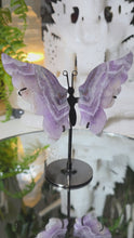 Laden und Abspielen von Videos im Galerie-Viewer, Amethyst Chevron Schmetterling mit Stand
