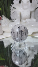Laden und Abspielen von Videos im Galerie-Viewer, Turmalinquarz Kugel (stärkster Schutzstein)

