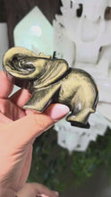 Laden und Abspielen von Videos im Galerie-Viewer, Obsidian Elefant mit Goldschimmer
