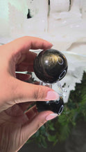 Laden und Abspielen von Videos im Galerie-Viewer, Obsidian Kugel mit goldenem Flash
