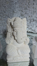 Laden und Abspielen von Videos im Galerie-Viewer, Kalkstein Ganesha (handgefertigt) - Der Gott des Erfolgs &amp; Glücks
