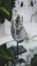 Laden und Abspielen von Videos im Galerie-Viewer, Prasiolith Stalaktit Cluster auf Stand
