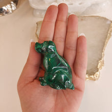 Lade das Bild in den Galerie-Viewer, Malachit Carving Hund
