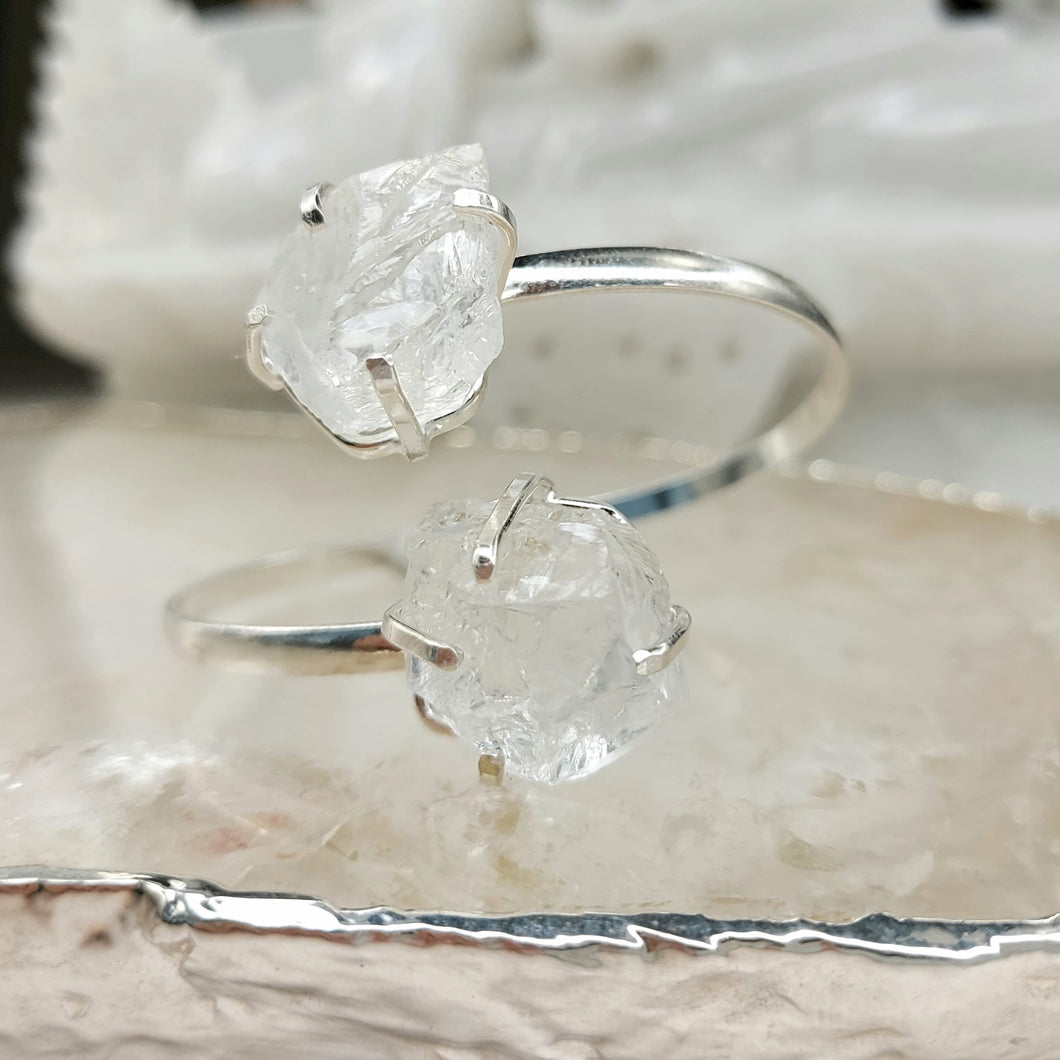 Zwillingsarmband Bergkristall